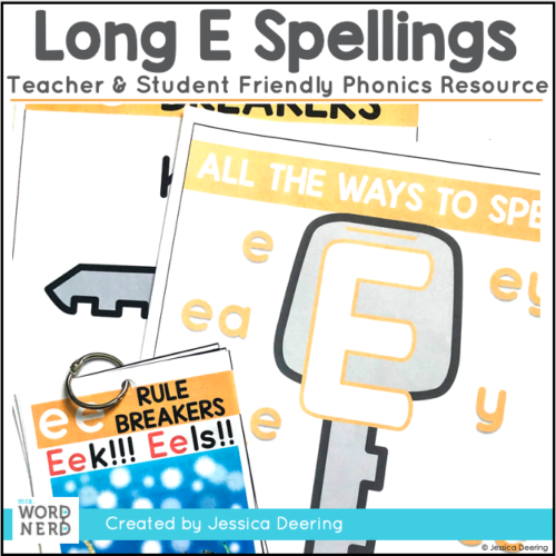 Long E Spelling Posters Cover