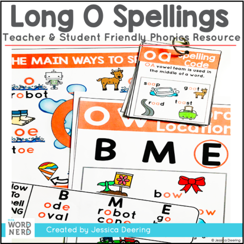 Long O Spelling Posters Cover