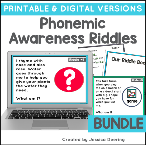 Phonemic Awareness Riddle Bundle Cover
