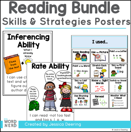 Reading Strategy Posters Bundle Cover