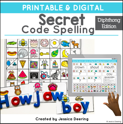 Secret Code Spelling Dipthong Edition