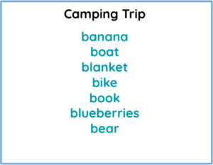 Camping Trip Game