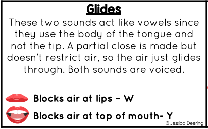 Glides Consonant Type