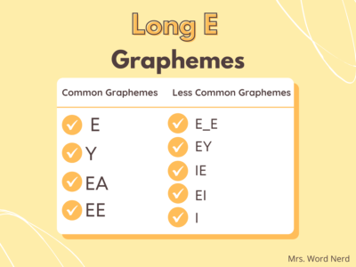 Long E Spellings