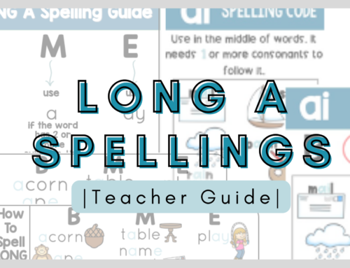 Teaching Long A Spellings